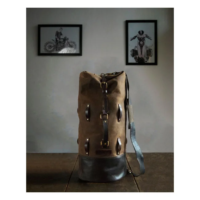 Tripmachine Trip Machine, Military duffle bag. Tobacco brown