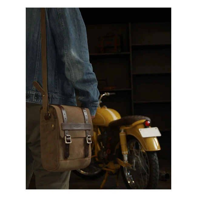 Tripmachine Trip Machine, tank and tail bag. 4.4 liter. Tobacco brown