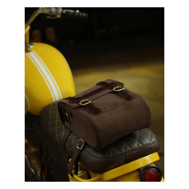 Tripmachine Trip Machine, tank and tail bag. 4.4 liter. Tobacco brown