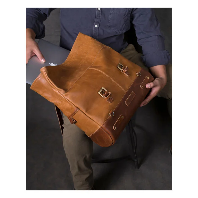 Tripmachine Trip Machine, Outlaw saddlebag. Vintage Tan
