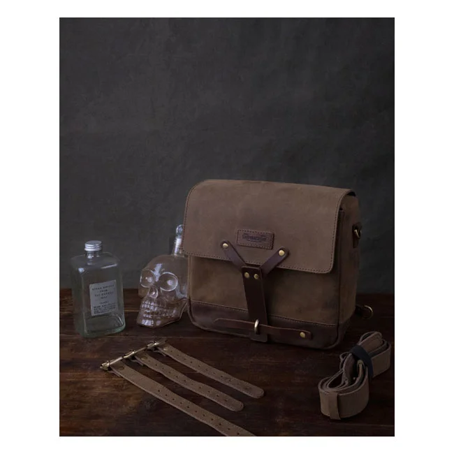 Tripmachine Trip Machine, Messenger bag. Tobacco brown