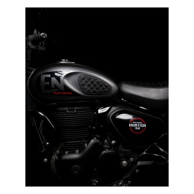 Tripmachine Trip Machine, Diamond leather gas tank pad set. Black