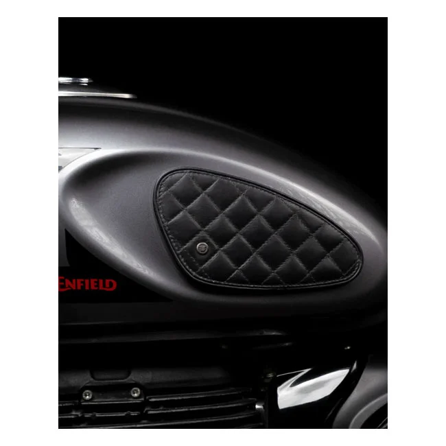 Tripmachine Trip Machine, Diamond leather gas tank pad set. Black