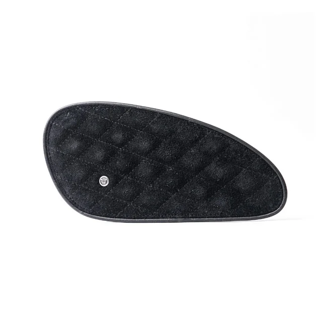 Tripmachine Trip Machine, Diamond leather gas tank pad set. Black suede