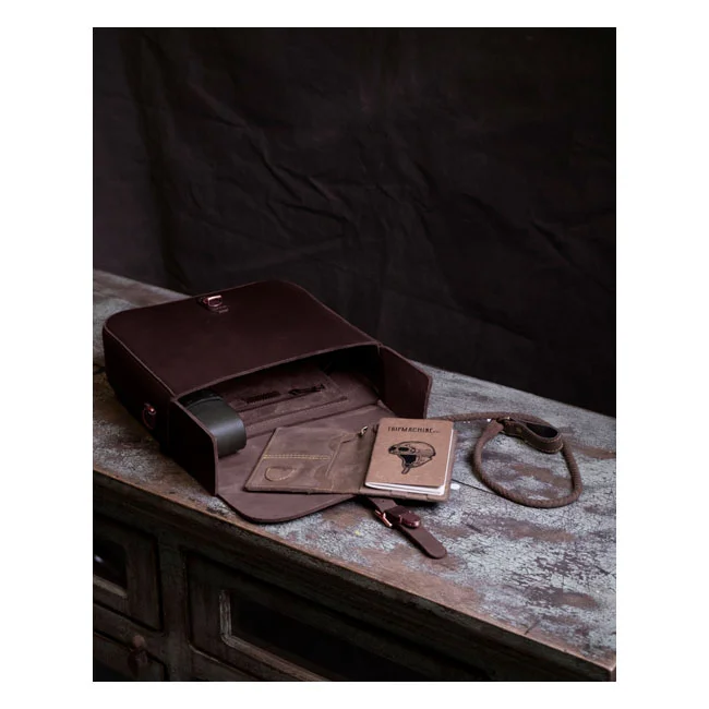 Tripmachine Trip Machine, ''Classic'' saddlebag. Caffeine brown