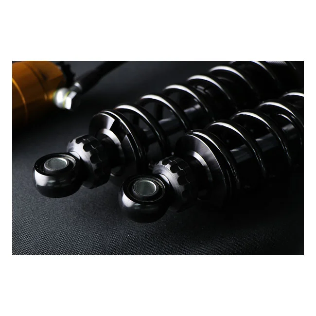 Öhlins STX36 Blackline rear shocks golden reservoir. 12" - 66420-026