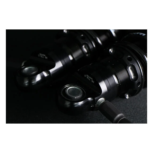 Öhlins STX36 Blackline rear shocks golden reservoir. 12" - 66420-026