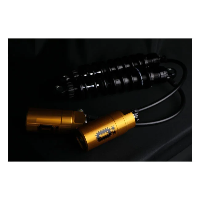 Öhlins STX36 Blackline rear shocks golden reservoir. 12" - 66420-026