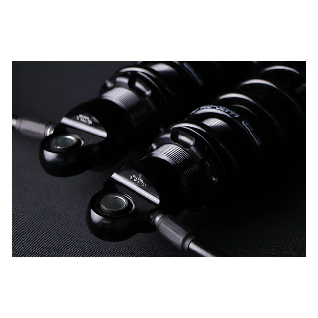 Öhlins STX36 Blackline rear shocks golden reservoir. 13" - 66420-026