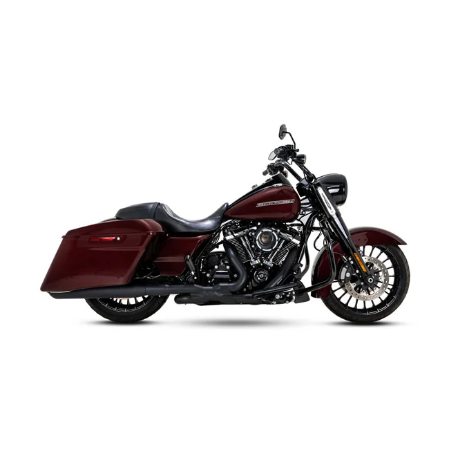Vance & Hines & Hines, 4" Twin Slash Round slip-on mufflers. Black