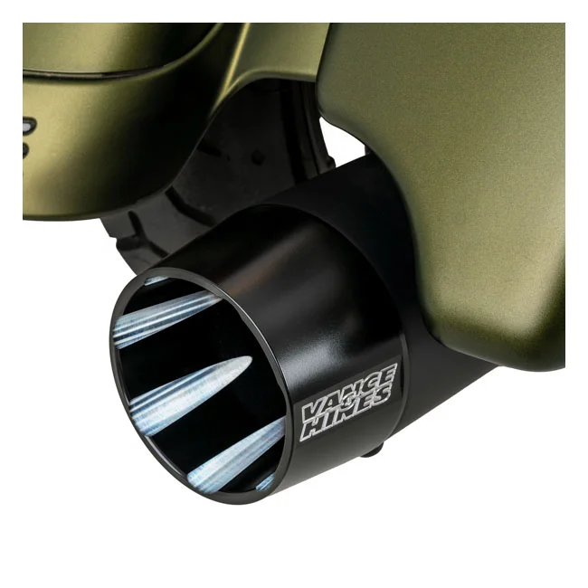 Vance & Hines & Hines, Blackbird 450 slip-on mufflers. Black