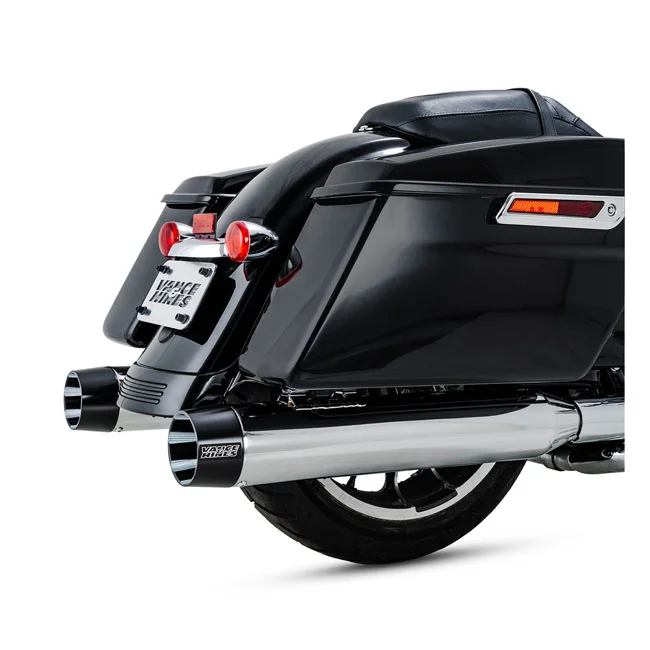 Vance & Hines & Hines, Blackbird 450 slip-on mufflers. Chrome