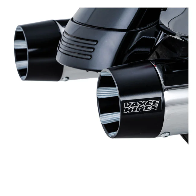Vance & Hines & Hines, Blackbird 450 slip-on mufflers. Chrome