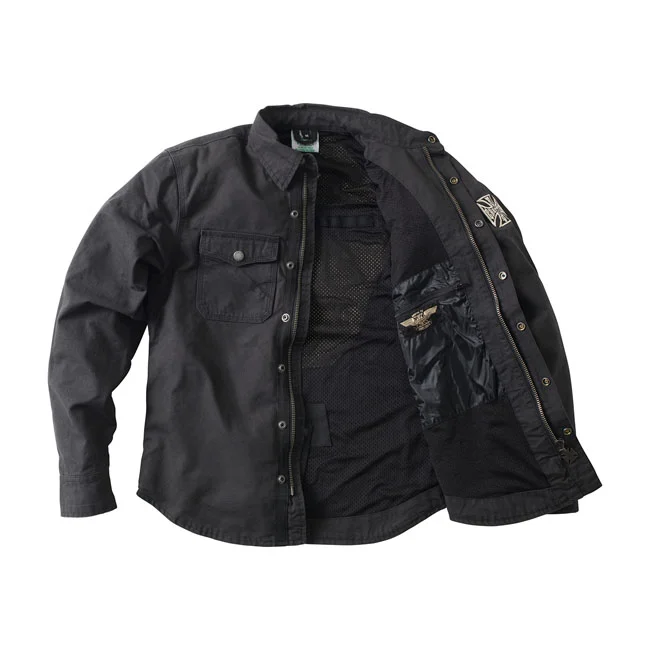 West Coast Choppers WCC Forged Riding shirt black