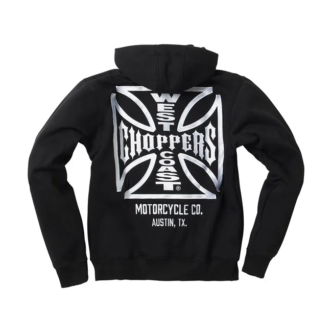 West Coast Choppers WCC OG ATX zip hoodie black