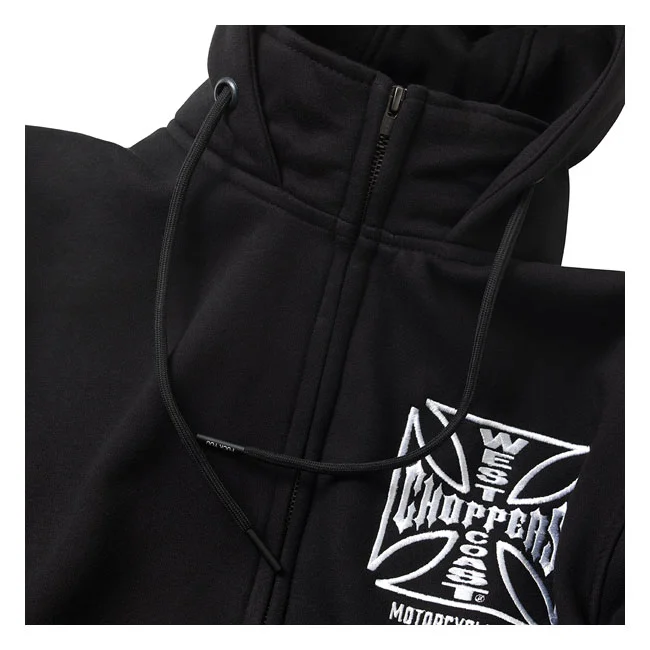 West Coast Choppers WCC OG ATX zip hoodie black