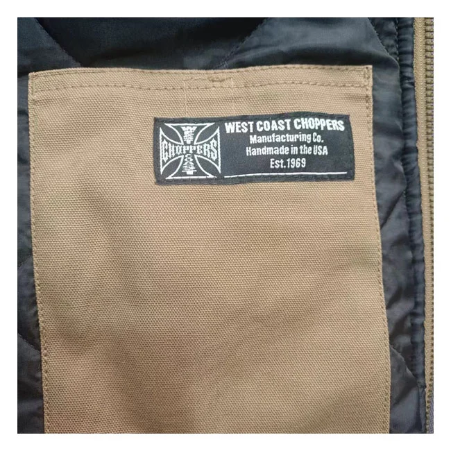 West Coast Choppers WCC Heavy Duty Work vest frontier brown