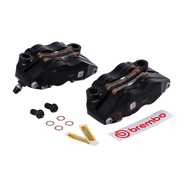 Brembo GP4-RB Monoblock radial brake caliper set. Black