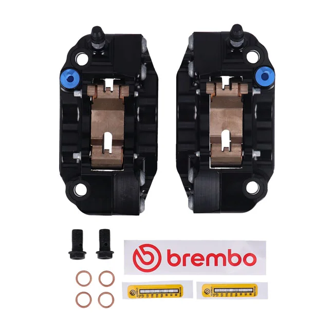 Brembo GP4-RB Monoblock radial brake caliper set. Black