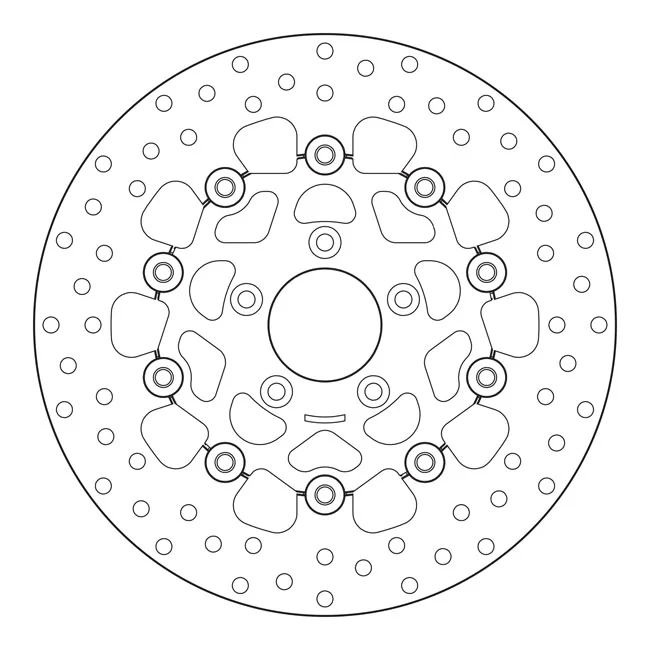 Brembo Stainless floating brake rotor. Front L/R