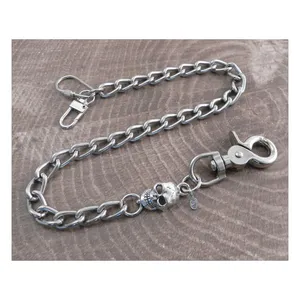 Amigaz Amigaz Wallet Chain with Skull Link 16"