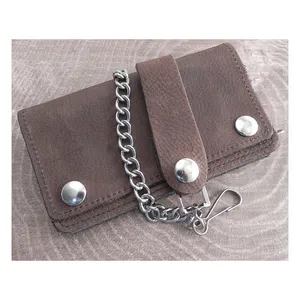 Amigaz Amigaz Chain Wallet Brown Leather Soft 6"