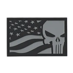 Army Surplus Army Surplus Punisher USA flag patch grey