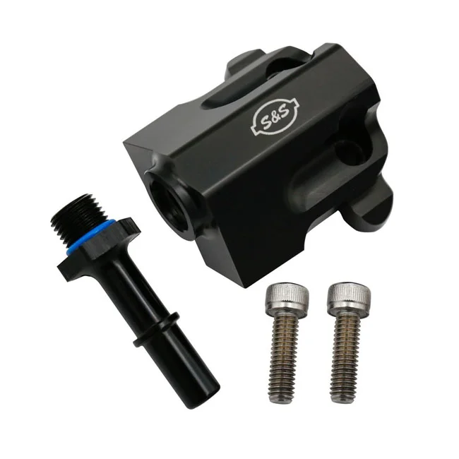 S&S Fuel Rail Kit Billet Black M8