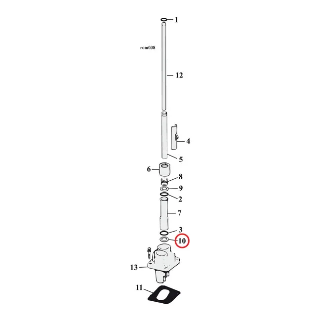 MCS Washers, pushrod cover - 6737