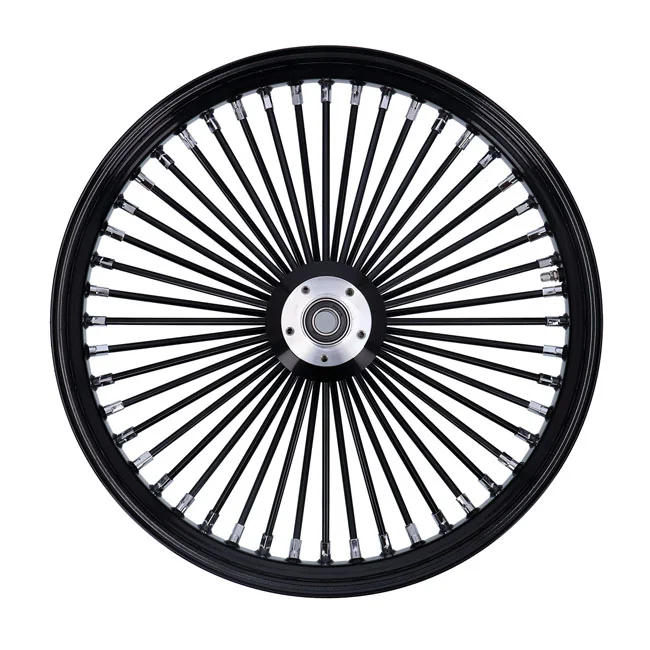 MCS Radial 48 fat spoke front wheel 3.50 x 23 DF black - 996784