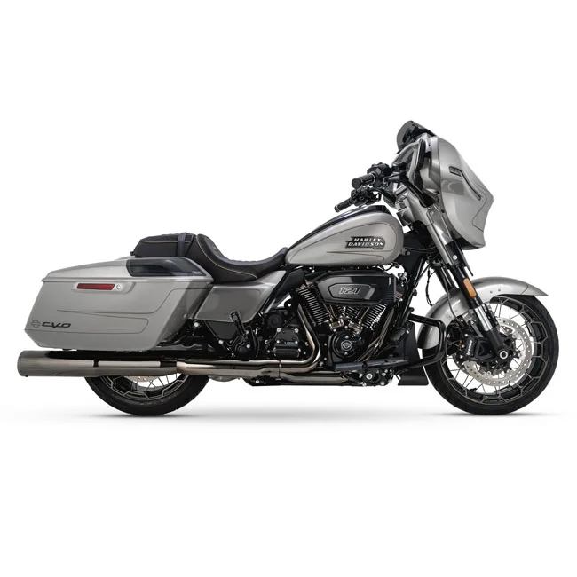 Vance & Hines & Hines, Hi-Output 4.5" slip-on mufflers. Dark chrome