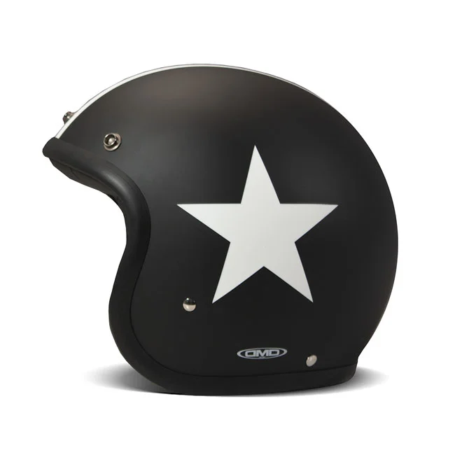 DMD Retro helmet Star Matte Black