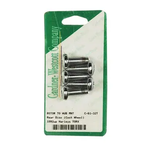 Gardner-Westcott Garner-Westcott, front/rear brake rotor bolt kit. Torx