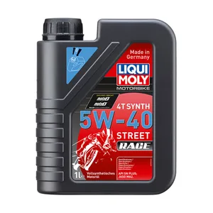 Liqui Moly Liqui Moly, 4T Synthetic 5W-40 Street Race motor oil. 1L