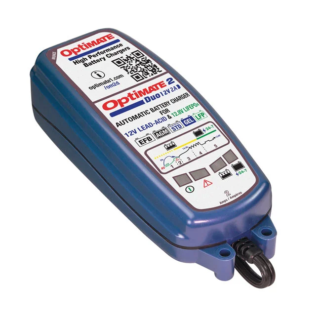 Optimate Tecmate, Optimate, 2 Duo 12V battery charger. Bronze