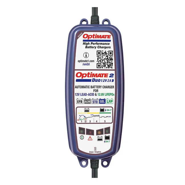 Optimate Tecmate, Optimate, 2 Duo 12V battery charger. Bronze