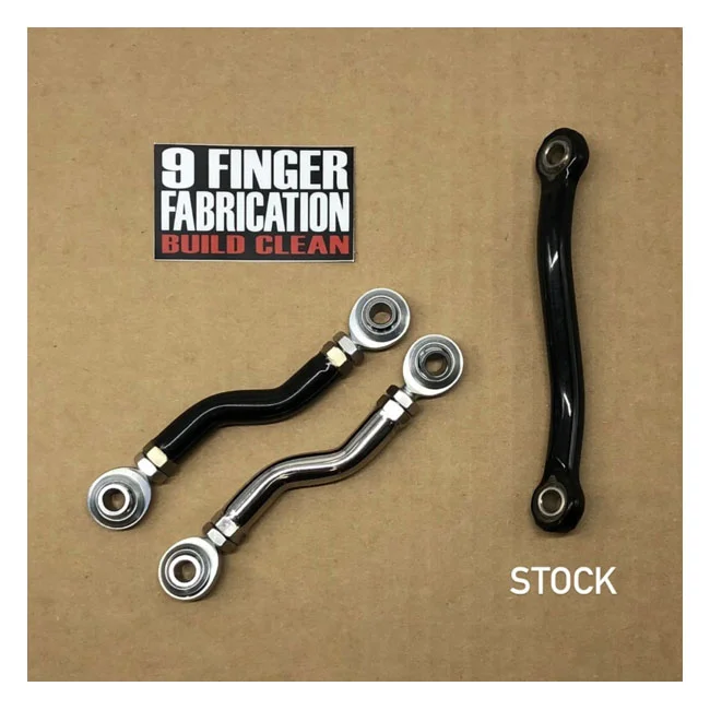 9 Finger Fabrication LLC 9Finger Fabrication, M8 mid-control brake linkage. Polished