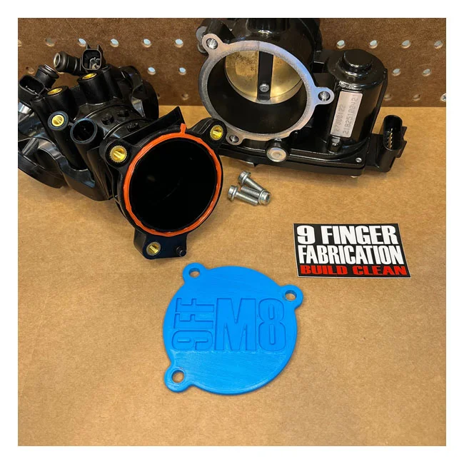 9 Finger Fabrication LLC 9Finger Fabrication, M8 throttle body intake cover