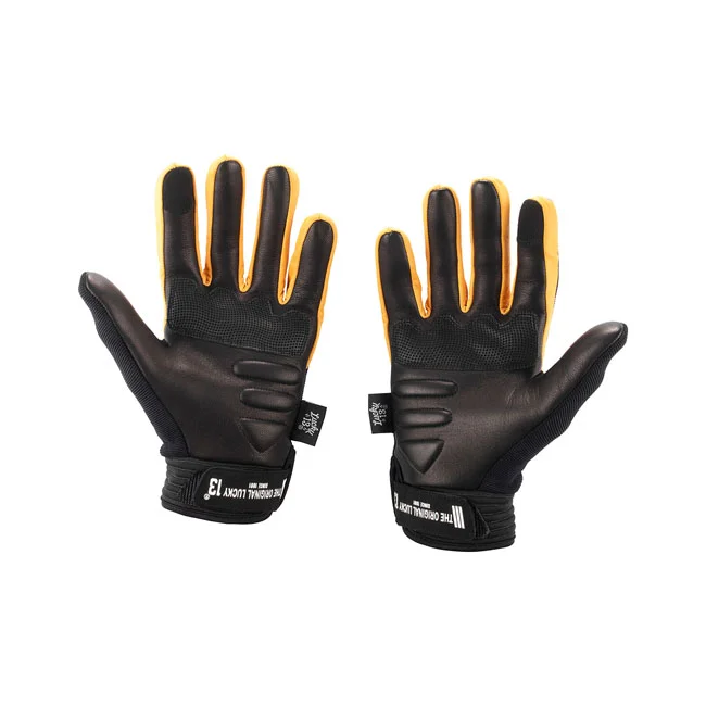 Lucky 13 13 Shocker gloves black/yellow