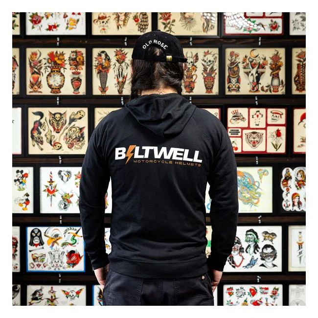 Biltwell Bolts zip hoodie black