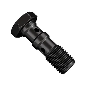 Goodridge Goodridge M10 X 1.25 double banjo bolt black