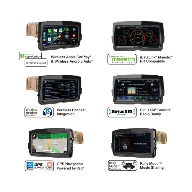 Soundstream V2 Advanced plug-n-play head unit for H-D