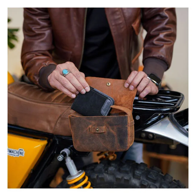 Tripmachine Trip MachineSidekick Moto Pouch Mocha