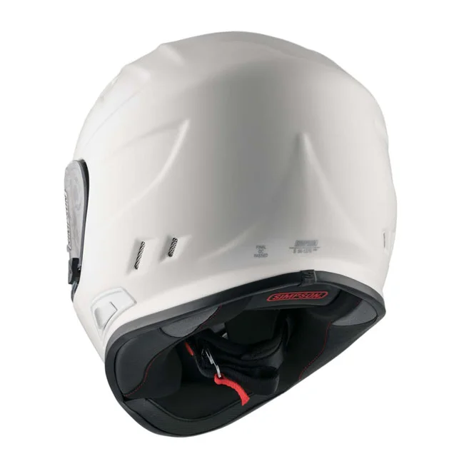 Simpson Venom helmet white