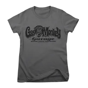 Gas Monkeys Garage GMG Logo female t-shirt dark gray