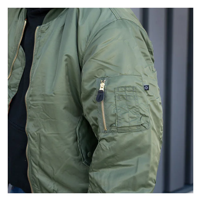 Army Surplus MA-1 Bomber flight jacket green