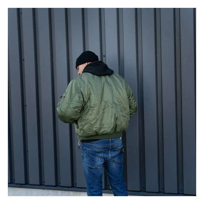 Army Surplus MA-1 Bomber flight jacket green