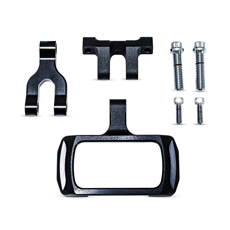 Performance Machine PM, rectangular gauge relocation for Phatbar and riser kit