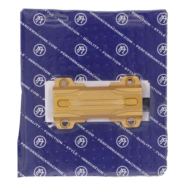 Performance Machine PM, Phatbar & riser gauge relocation adapter. Gold Ops