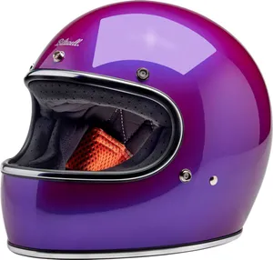 Biltwell Gringo Helmet<br><ul><li>Injection-molded ABS outer shell is rugged yet lightweight</li><li>Expanded Polystyrene (EPS) liner dissipates impact loads and fortifies helmet structure for a secure fit without compromising comfort</li><li>Removable/replaceable comfort liner and cheek pads feature rushed fleece Lycra touch points to absorb and evaporate perspiration</li><li>Chin strap features brushed fleece Lycra touch points for comfort and an adjustable strap end retainer</li><li>Molded recesses inside EPS designed to accept various aftermarket audio and communication compontents</li></ul>